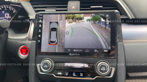 Màn hình DVD Android liền camera 360 xe Honda Civic 2017 - nay | Elliview S4 Deluxe 